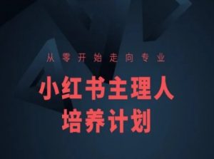 小红书课程简化版,从零开始走向专业,小红书主理人培养计划-开心分享网