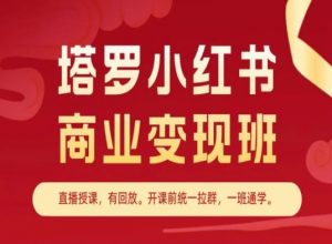 塔罗小红书商业变现班，小红书变现教程-开心分享网