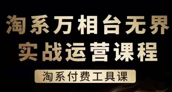 淘系万相台无界实战运营课,淘系付费工具课-开心分享网