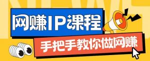 ip合伙人打造1.0,从0到1教你做网创,实现月入过万【揭秘】-开心分享网