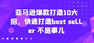 亚马逊爆款打造10大招,快速打造best seller 不是事儿-开心分享网