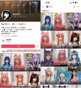 云天二次元美女起号教学,月涨10万粉丝,不判搬运-开心分享网