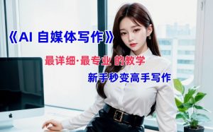 AI自媒体文章创作全网最详细教程,新手秒变写作高手,多方位发展-开心分享网