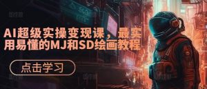 AI超级实操变现课,最实用易懂的MJ和SD绘画教程-开心分享网