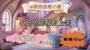 ai原创治愈小屋,小白也能轻松上手,一发即火,篇篇10w+【揭秘】-开心分享网