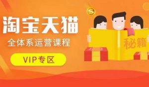 淘宝天猫全体系运营课程【9月24更新】,店铺全系运营、动销玩法、擦边球玩法等等-开心分享网