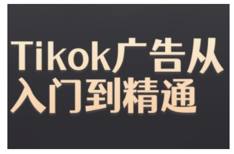 Tiktok Ads实操教程,Tiktok广告从入门到精通-开心分享网