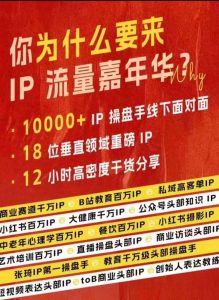群响IP流量嘉年华，​现场视频+IP江湖2024典藏版PPT-开心分享网
