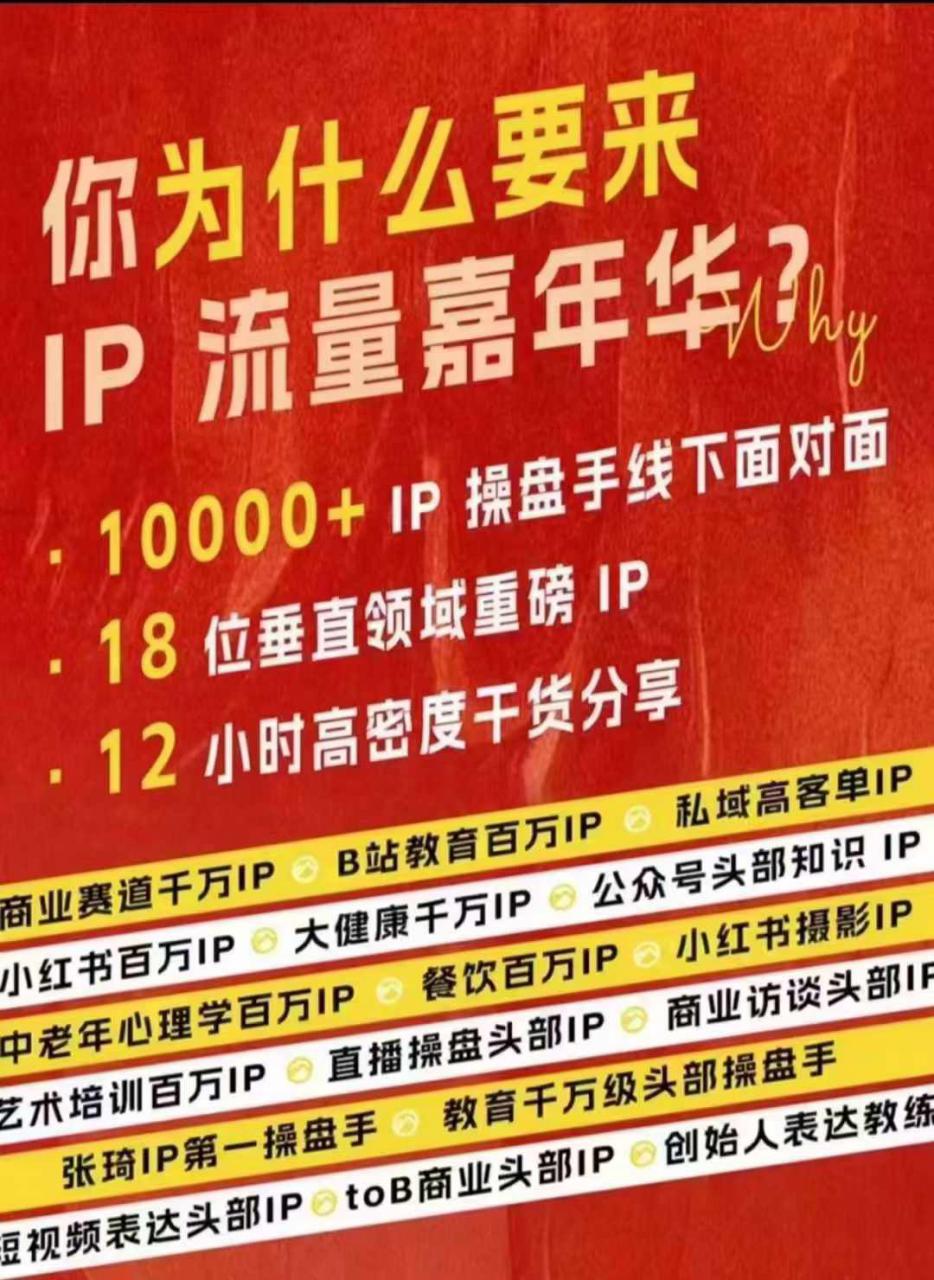 群响IP流量嘉年华，​现场视频+IP江湖2024典藏版PPT-开心分享网