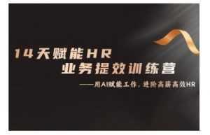 14天ChatGPT赋能HR业务提效训练营,从小白到应用高手-开心分享网