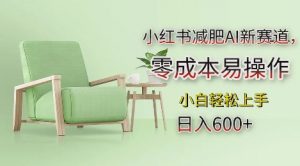 小红书减肥AI新赛道,零成本易操作,日入多张,小白轻松上手【揭秘】-开心分享网