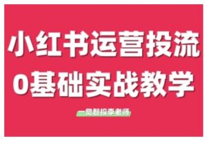 小红书运营投流，小红书广告投放从0到1的实战课，学完即可开始投放-开心分享网