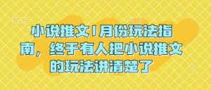 小说推文1月份玩法指南，终于有人把小说推文的玩法讲清楚了!-开心分享网