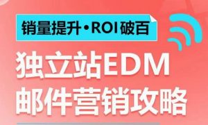 销量提升•ROI破百 独立站EDM邮件营销攻略,如何通过邮件营销每年获得100万美金销售额!-开心分享网