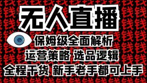 2025无人直播这么做就对了，保姆级全面解析，全程干货，新手老手都可上手-开心分享网