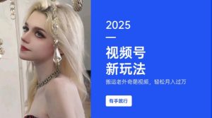 搬运老外奇葩视频,撸视频号分成计划收益,每天只需一小时,新手小白轻松月入过W-开心分享网