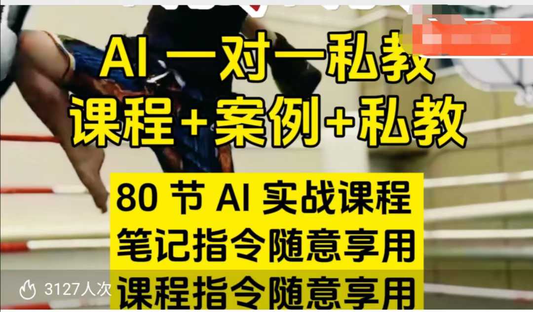 AI指令实战课,课程+案例,80节AI实战课程,笔记指令随意享用,课程指令随意享用-开心分享网
