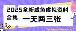 2025全新闲鱼虚拟资料项目合集，成本低，操作简单，一天两三张-开心分享网