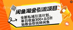 闲鱼淘金私域引流计划,从0开始玩转闲鱼,副业也可以挣到全职的工资-开心分享网