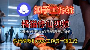Coze扣子工作流一键生成橘猫修仙视频,保姆级搭建教程-开心分享网