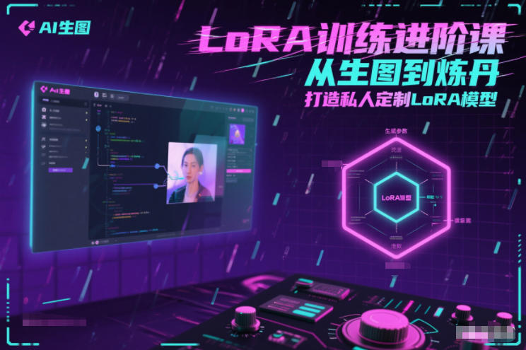LoRA训练进阶课，从生图到炼丹，打造私人定制LoRA模型-开心分享网