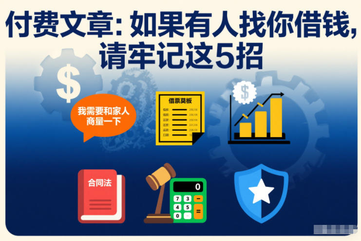 付费文章：如果有人找你借钱，请牢记这5招-开心分享网