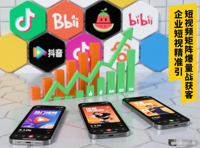 企业短视频精准引流矩阵获客，短视频矩阵爆量战法-开心分享网