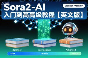 Sora2-AI入门到高级教程【英文版】-开心分享网