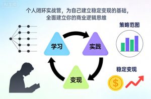 个人闭环实战营,为自己建立稳定变现的基础,全面建立你的商业逻辑思维-开心分享网