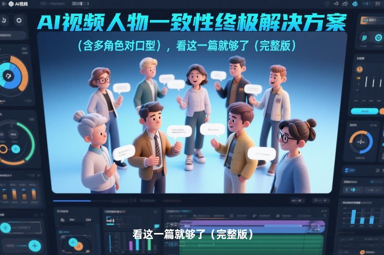 AI视频人物一致性终极解决方案（含多角色对口型），看这一篇就够了（完整版）-开心分享网