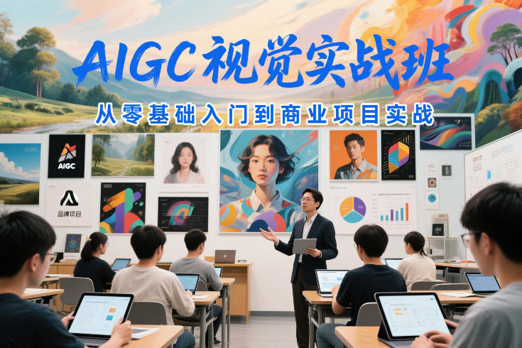 AIGC视觉实战班，从零基础入门到商业项目实战-开心分享网
