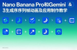 Nano Banana Pro和Gemini 3生成序列帧动画及应用制作教学-开心分享网