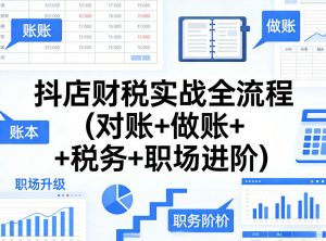 抖店财税实战全流程(对账+做账+税务+职场进阶)-开心分享网