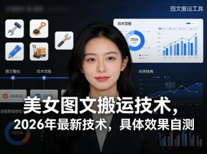 美女图文搬运技术，2026年最新技术，具体效果自测-开心分享网