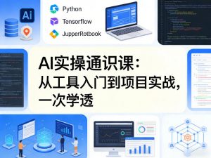 AI实操通识课，从工具入门到项目实战，一次学透-开心分享网