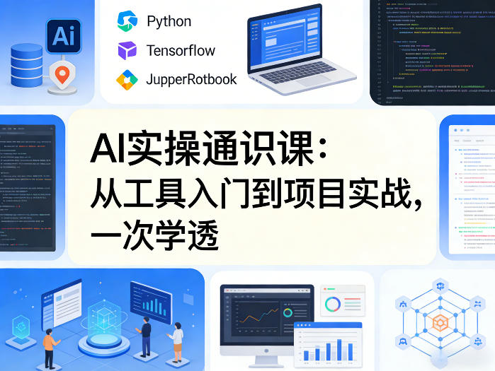 AI实操通识课，从工具入门到项目实战，一次学透-开心分享网