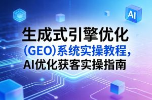 生成式引擎优化（GEO）系统实操教程，AI优化获客实操指南-开心分享网