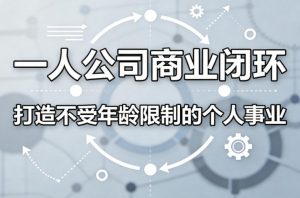 一人公司商业闭环，打造一份不受年龄限制的个人事业-开心分享网