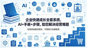 企业快速成长全套系统,AI+手册+步骤,助您解决经营难题,实现持续盈利增长,不管啥行业都能用-开心分享网