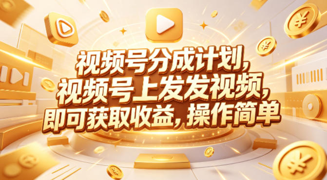 视频号分成计划，599元众筹的Red团队课程，视频号上发发视频，即可获取收益，操作简单-开心分享网