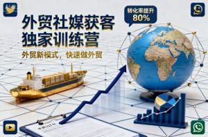 外贸社媒获客独家训练营,外贸新模式,快速做外贸(更新26年3月)-开心分享网