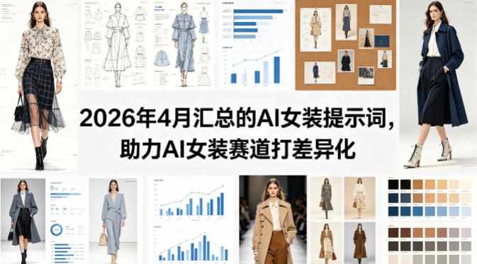 2026年4月汇总的AI女装提示词，助力AI女装赛道打差异化-开心分享网