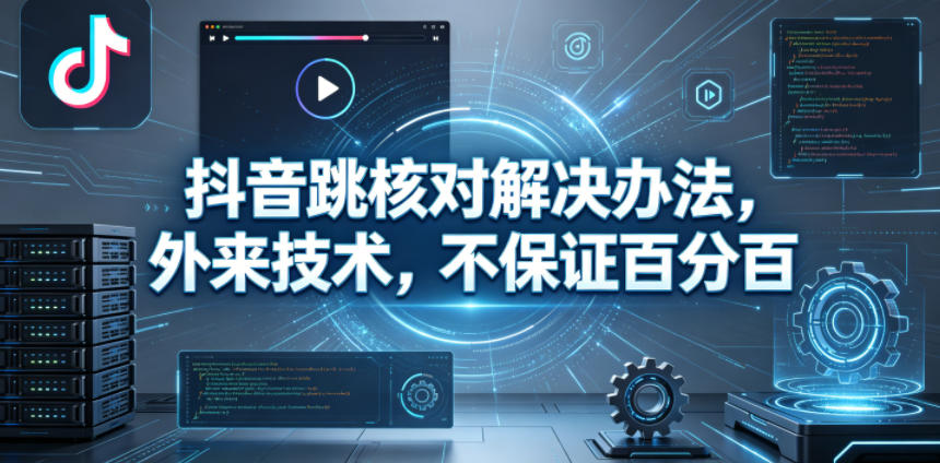抖音跳核对解决办法，外来技术，不保证百分百-开心分享网