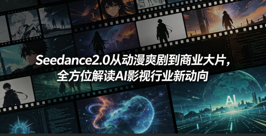 Seedance2.0从动漫爽剧到商业大片，全方位解读AI影视行业新动向-开心分享网