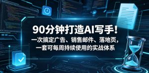 90分钟打造AI写手！一次搞定广告、销售邮件、落地页，一套可每周持续使用的实战体系【原创双语字幕】-开心分享网