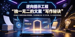 逆向提示工程教您突破AI常规限制,写出独具魅力独一无二的文案,引人注目的写作秘诀【原创双语字幕】-开心分享网