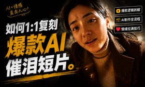 豆包+Gemini生成真人AI短剧-拆解复刻百万爆款第一人称短片，一站式讲透爆款复刻全流程-开心分享网