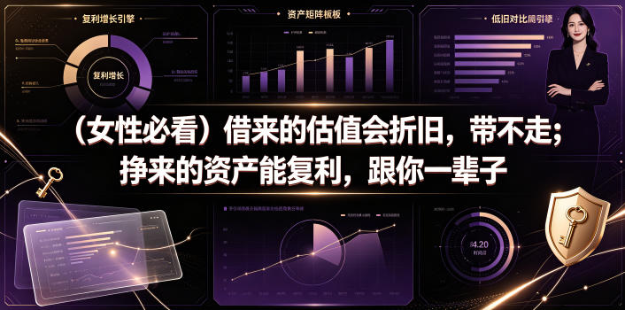 付费文章：（女性必看）借来的估值会折旧，带不走；挣来的资产能复利，跟你一辈子-开心分享网