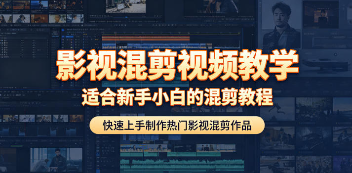 影视混剪视频教学，适合新手小白的混剪教程，快速上手制作热门影视混剪作品-开心分享网