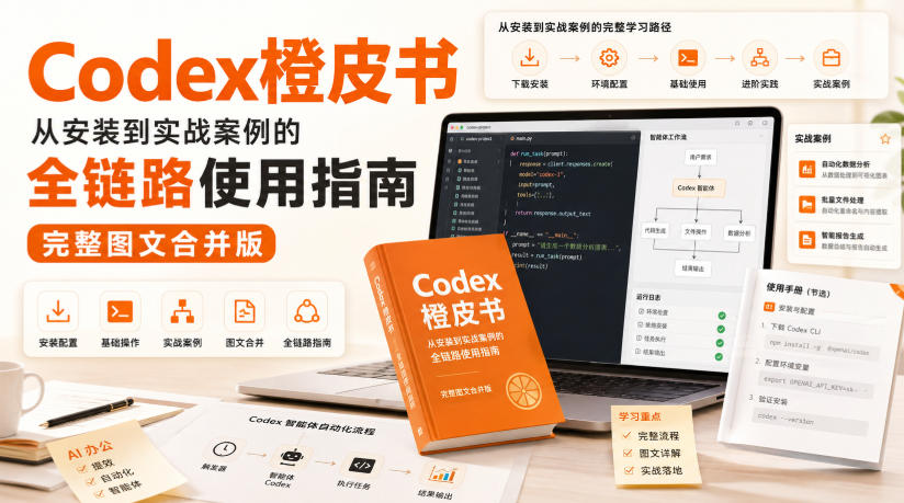 Codex橙皮书，从安装到实战案例的全链路使用指南，完整图文合并版-开心分享网
